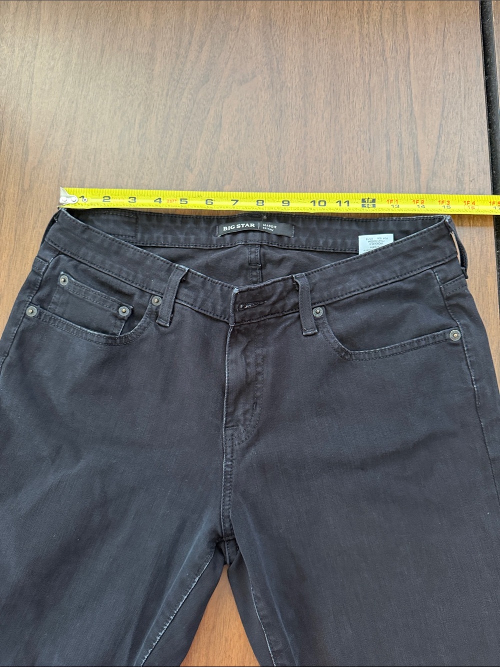 Big Star Maddie skinny Black Straight-Leg Jeans
